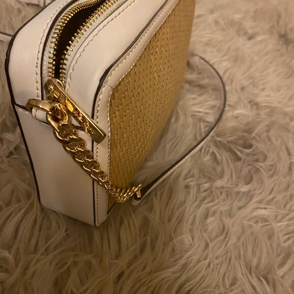 BOGO Michael Kors purse white with gold straps - Picture 5 of 8